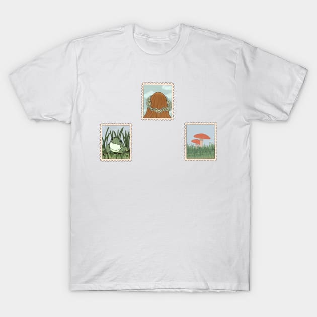 Cottagecore Stamp Set T-Shirt by JuneNostalgia